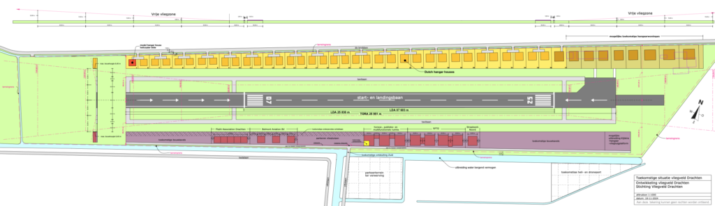 Ontwerpschets ontwikkeling vliegveld Drachten 11/24